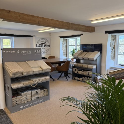 Inside the Carpet & Vinyl showroom in Charfield