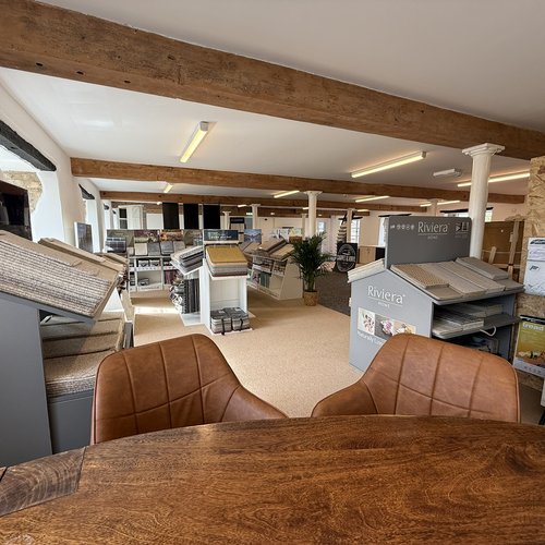Inside the Carpet & Vinyl showroom in Charfield